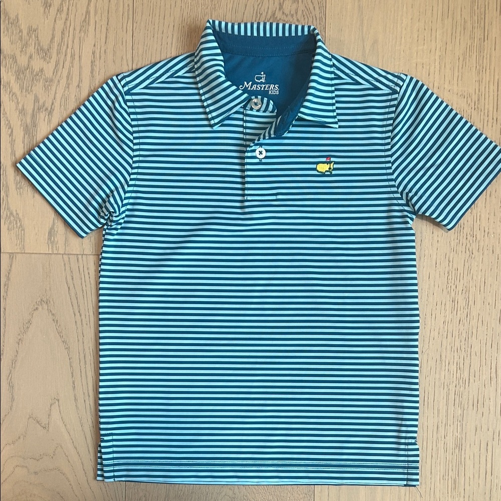 Toddler Boys Masters Blue Striped Polo
